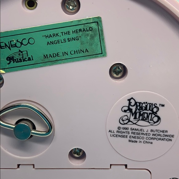 Vintage Precious Moments Music Box Hark The Harold - Picture 3 of 4